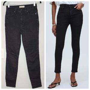 Madewell Black 10" High-Rise Skinny Jeans women's size 26 like new stretch